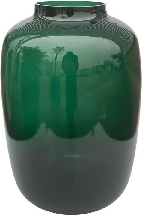 Vase The World Artic M dark green Ø25 x H35 cm