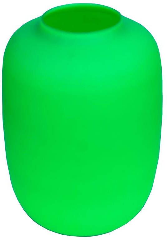 Vase The World Artic M Neon green Ø25 x H35 cm