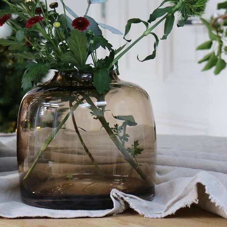 Vase The World Bartica L taupe Ø32 5 x H30 cm