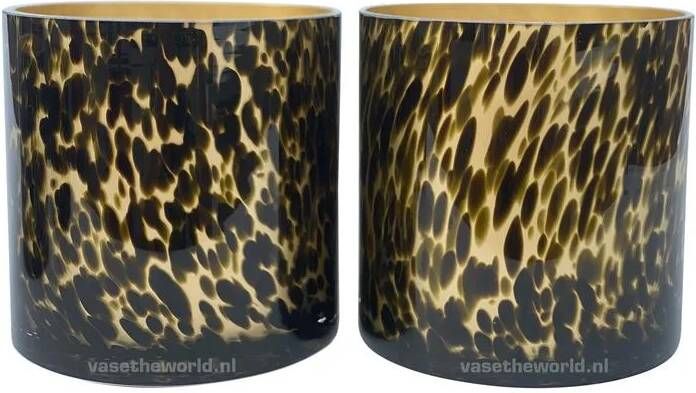 Vase The World Celtic Cheetah Waxinelichthouder 2 st.