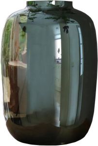 Vase The World G91-0400-1-55 Artic M gloss grey Ø25 x H35 cm