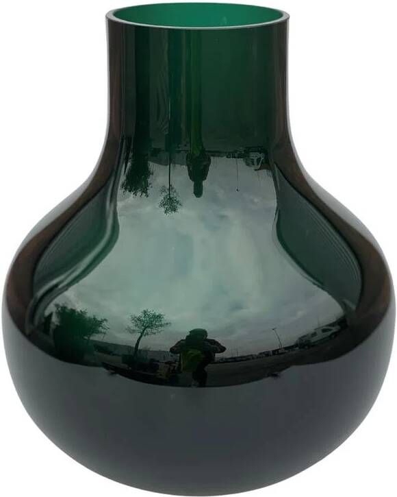 Vase The World Snake small dark green Ø22 x H25 cm