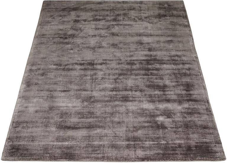 Veer Carpets Karpet Viscose Dark Grey 160 x 230 cm