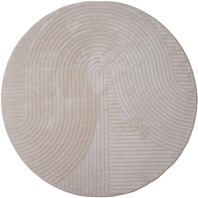 Veer Carpets Vloerkleed Ella Beige Rond ø200 cm