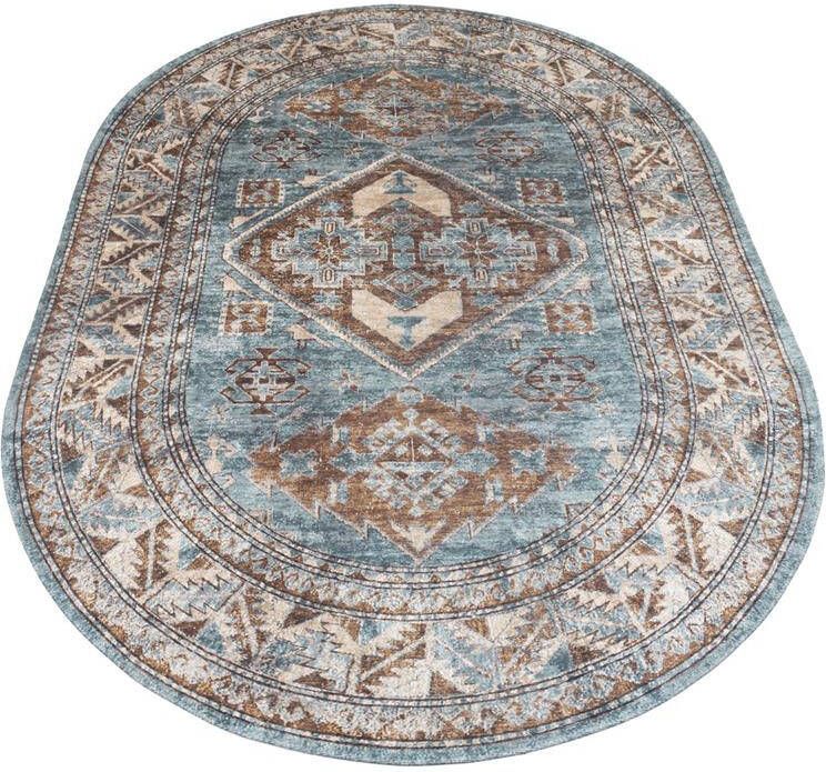 Veer Carpets Vloerkleed Laria Blue 3 Ovaal 160 x 230 cm