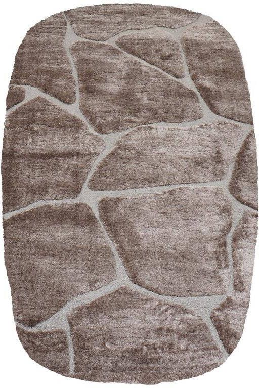Veer Carpets Vloerkleed Macy Bruin Rounded Corners 200 x 290 cm