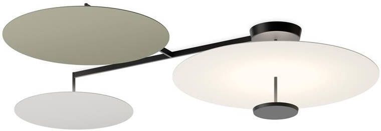 Vibia Flat 5922 plafondlamp LED White Green L1 Grey L1