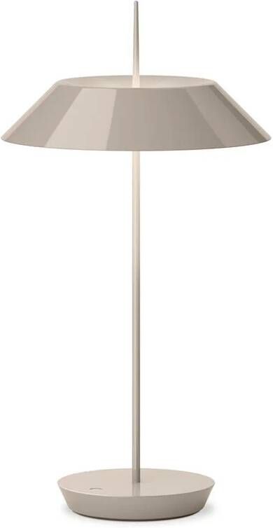 Vibia Mayfair Mini 5495 tafellamp LED oplaadbaar Beige D1