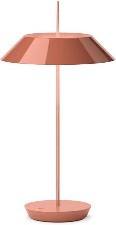 Vibia Mayfair Mini 5495 tafellamp LED oplaadbaar Terra Red