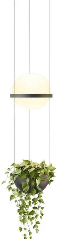 Vibia Palma Hanglamp 3724 LED Ø22 met plantenbak mat grijs