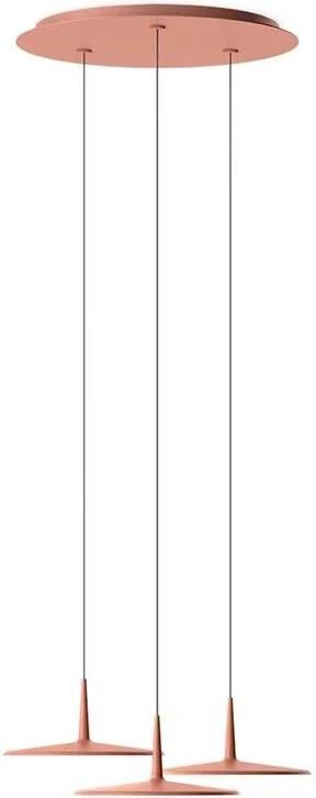 Vibia Skan 0280 cluster hanglamp LED Ø57 Terra Red