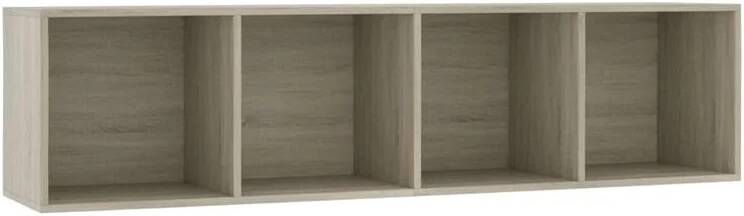 VidaXL Boekenkast|tv-meubel 143x30x36 cm sonoma eikenkleurig