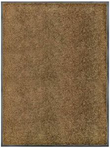 VidaXL Deurmat wasbaar 90x120 cm bruin