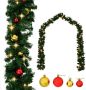 VidaXL Kerstslinger versierd met kerstballen en LED-lampjes 10 m - Thumbnail 2