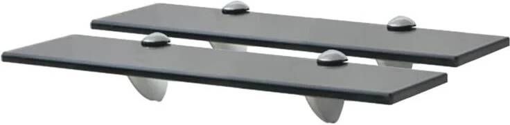 VidaXL Schappen zwevend 2 st 40x10 cm 8 mm glas