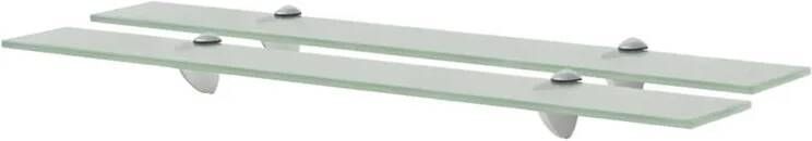 VidaXL Schappen zwevend 2 st 70x10 cm 8 mm glas