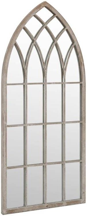 VidaXL Tuinspiegel 100x45 cm ijzer zandkleurig