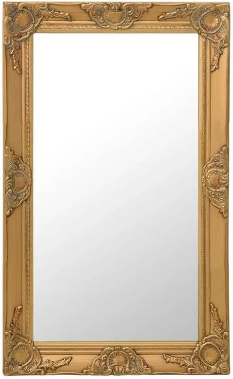 VidaXL Wandspiegel barok stijl 50x80 cm goudkleurig