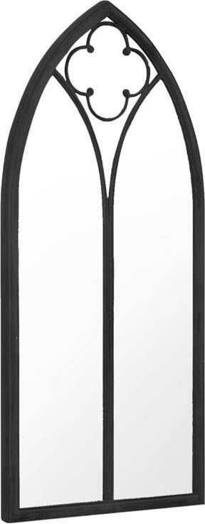 VidaXL Tuinspiegel 100x45 cm ijzer zwart