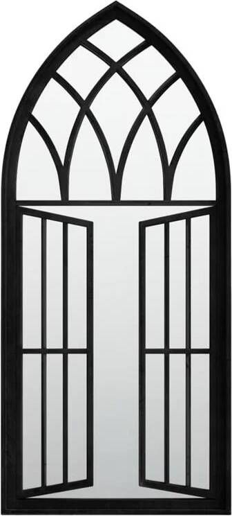 VidaXL Tuinspiegel 100x45 cm ijzer zwart