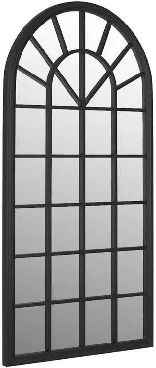 VidaXL Tuinspiegel 90x45 cm ijzer zwart