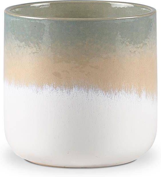 Villa Collection Keramieken geurkaars blauw 10 5 x 10 cm
