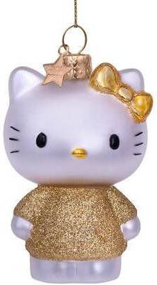 Vondels Ornament glass Hello Kitty w|gold dress H9cm w|box