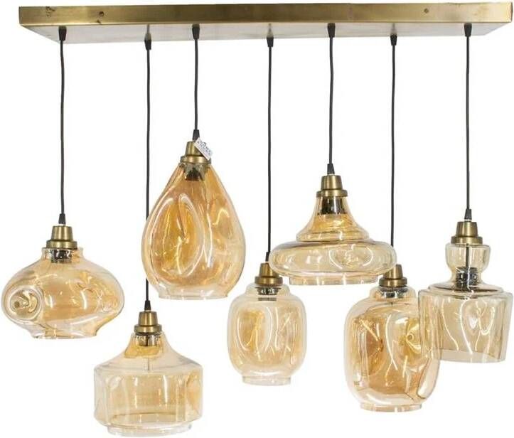Vtw Living Hanglamp 7 Bollen Eetkamer Woonkamer Slaapkamer Goud