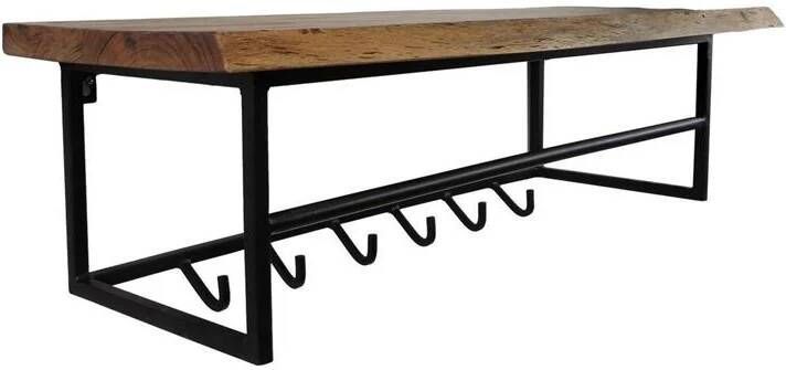 Vtw Living Kapstok van Acaciahout Wandkapstok 90 cm