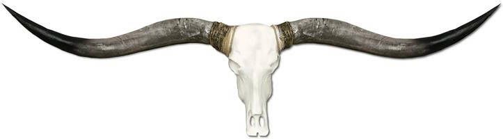 Vtw Living Skull Decoratie imitatie longhoorn 170 cm