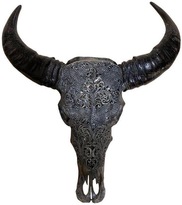 Vtw Living Skull Decoratie Skull Grijs Skull Buffelschedel Dierenschedel