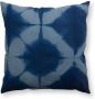 Vtwonen Throw Pillow Tie Dye Cushion Living Room Blue White 60x60cm - Thumbnail 1