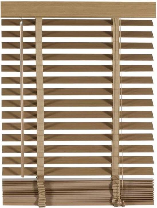 Woonexpress Jaloezie Hout Naturel Hout 60x180x5cm (BxHxD)