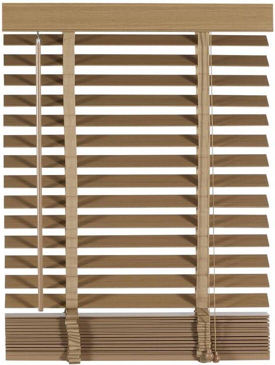 Woonexpress Jaloezie Hout Naturel Hout 60x210x5cm (BxHxD)