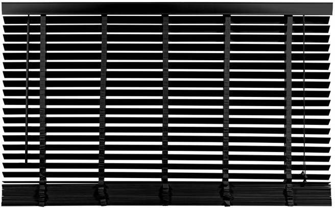 Woonexpress Jaloezie Hout Zwart Hout 200x210x5cm (BxHxD)