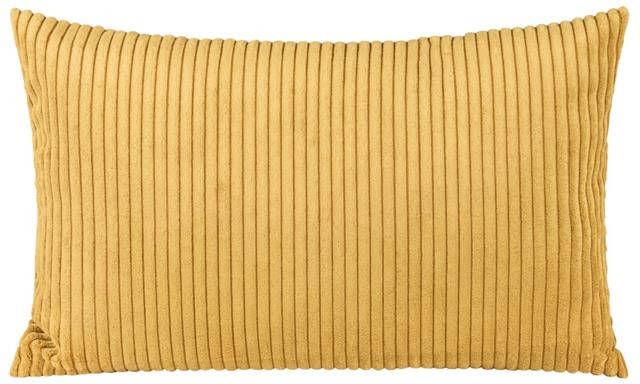 Woonexpress Sierkussen Ribbels Geel Polyester 35x55x0cm (BxHxD)