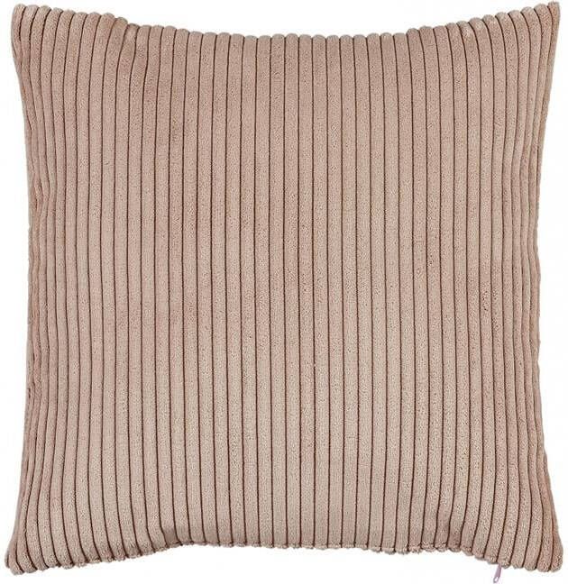 Woonexpress Sierkussen Ribbels Roze Polyester 45x45x0cm (BxHxD)