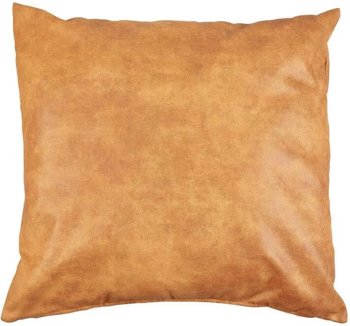 Woonexpress Sierkussen Skai Oranje Kunstleer 60x60x0cm (BxHxD)