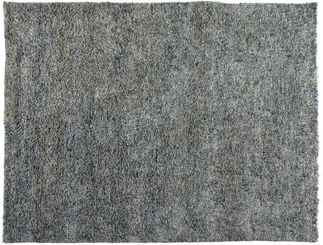 Woonexpress Vloerkleed Shaggy Deluxe Blauw Wol