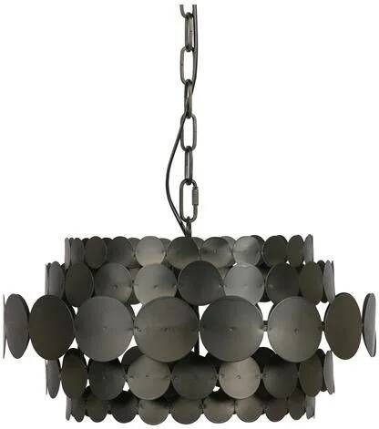Woood Exclusive Kaki Hanglamp Metaal Zwart 26x46x46