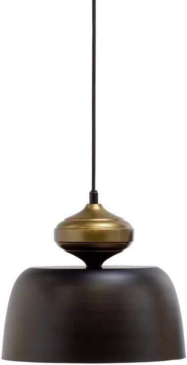 Woood Linne Hanglamp Metaal Zwart 34x31x31