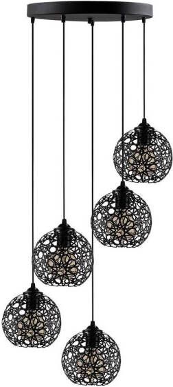 Goossens Lamp Fellini Hanglamp met 5 lichtpunten