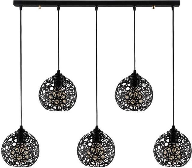 Goossens Lamp Fellini Hanglamp met 5 lichtpunten