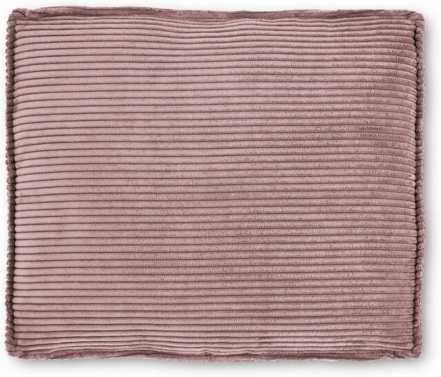Kave Home Blok kussen in roze corduroy met brede naad 50 x 60 cm (mtk0144)