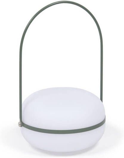 Kave Home Lamp Tea tafellamp van polyethyleen en metaal met groene afwerking