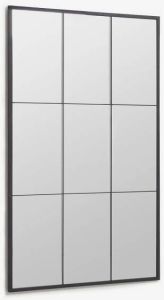 Kave Home Ulrica staande spiegel in zwart metaal 100 x 160 cm