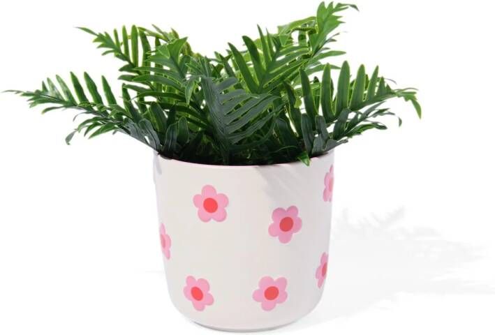 HEMA Bloempot 12cm Bloemrelief