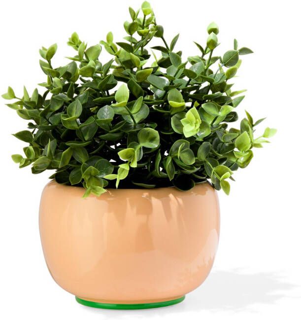 HEMA Bloempot 15x10x10cm Keramiek Perzik (perzik)