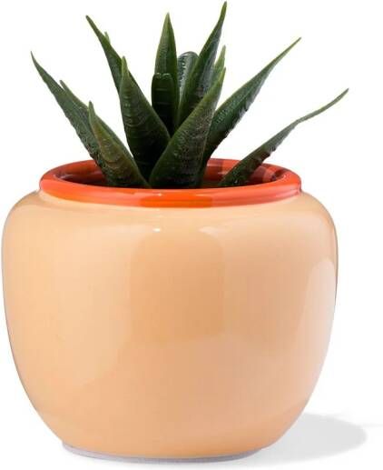 HEMA Bloempot 9x7x7.4cm Keramiek Perzik (perzik)
