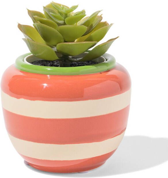 HEMA Bloempot 9x7x7.4cm Keramiek Terra (terra)